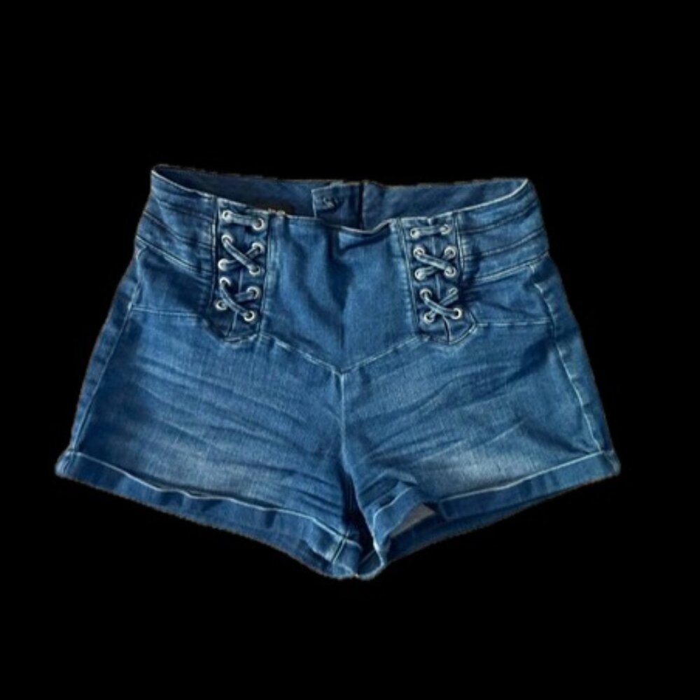 Bebe Denim High Waist Shorts Womens Size 29